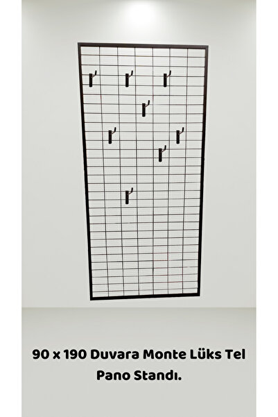 Manken İstanbul Duvara Monte Tel Pano Standı 90x190 Cm Bijuteri Standı Çorap ...
