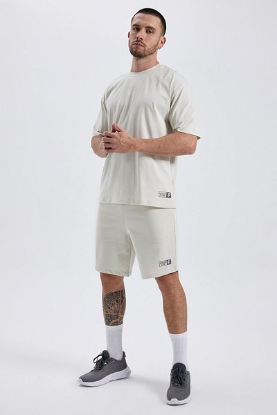 DeFacto Fit Oversize Fit Crew Neck Printed Short Sleeve 100% Cotton T-shirt A1624ax23sm