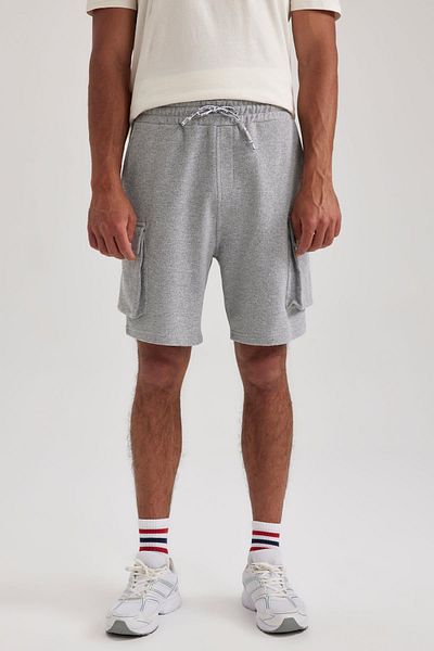 DeFacto Regular Fit Straight Leg Pique Shorts A1972ax23sm