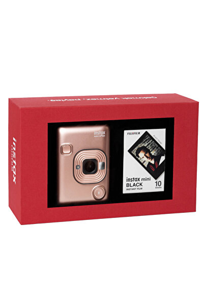 Fujifilm Instax Mini Liplay Blush Gold Fotoğraf Makinesi Kırmızı Special Box-...
