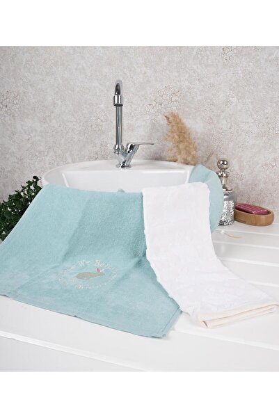 Baveno 100% бавовна, подвійний, 40x66 см, з вишитим візерунком, рушник для рук і обличчя/набір рушників