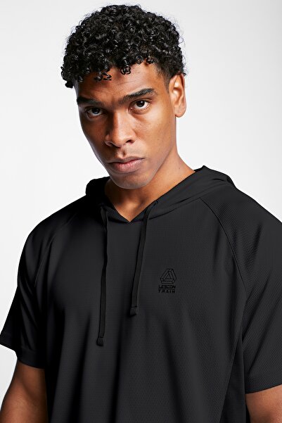 Lescon Erkek Kısa Kollu Kapüşonlu Sweatshirt 23b-1027