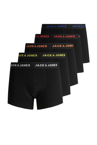 Jack & Jones Boxers με λογότυπο 5 τεμαχίων μονόχρωμο -12167028 - 1 - Bs