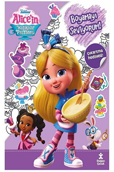 Doğan Çocuk Disney Alice'in Harikalar Pastenesi Boyama