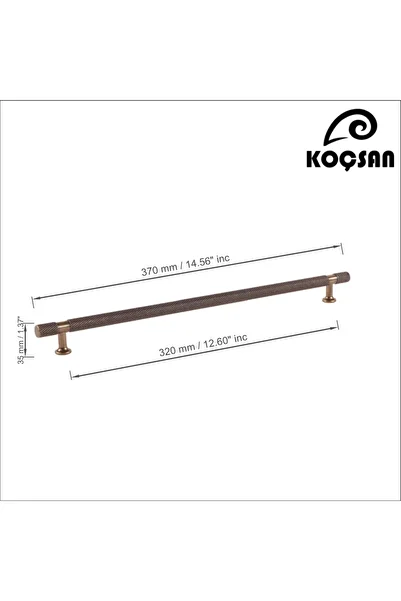 KOÇSAN Turquoise Antique Yellow 320 mm Handle Luxury Country Kitchen Furniture Cabinet Drawer Handle