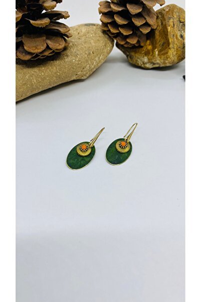 Porsuk Alternatif El yapımı tasarım Patina kadın küpe