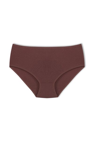 HNX 5'li Pamuklu Fitilli Yüksek Bel Büyük Beden Kadın Külot