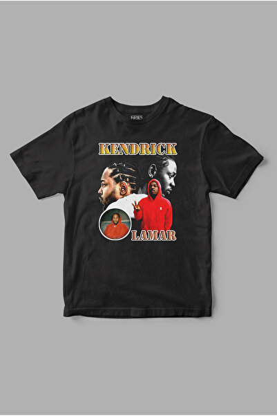Gries كندريك لامار ريترو تي شيرت مطبوع