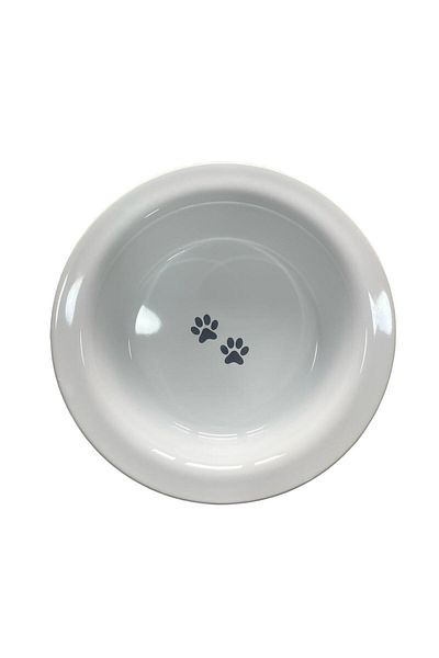 Glipet Ceramic Dog Food And Water Bowl Paw 20x5cm