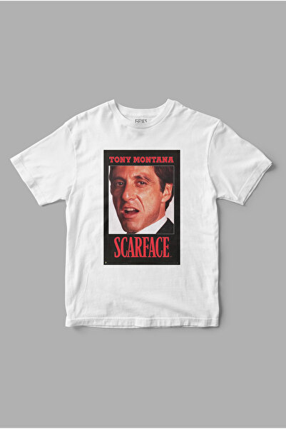 Gries تي شيرت مطبوع عليه "سكارفيس" من توني مونتانا