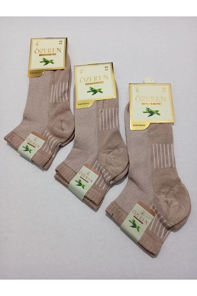 Özeren Çorap MEN'S BAMBOO WASHED SEAMLESS SOCKS 3-PACK
