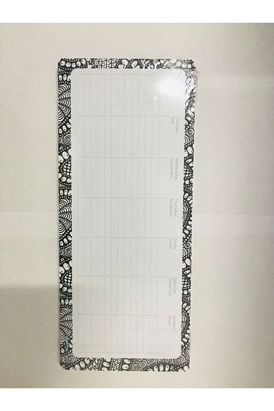 Gıpta 28x12cm Weekly Plan Notebook 52 Sheets