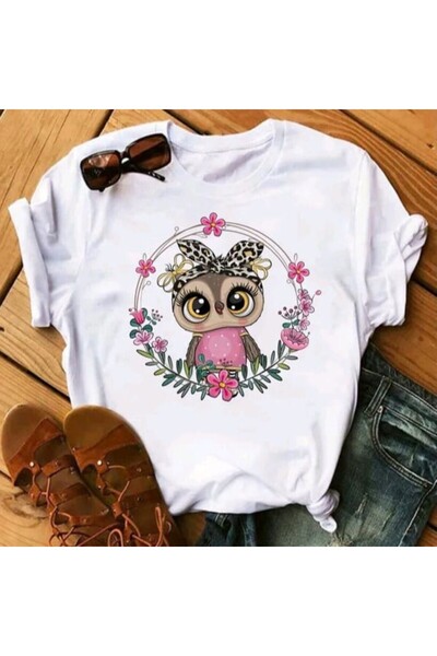 MAGORS STYLE-X CUTE OWL PRINTED ΠΟΔΗΛΑΙΟΛΑΙΜΟΣ, 100% ΒΑΜΒΑΚΙ ΓΥΝΑΙΚΕΙΟ ΠΟΥΚΑΜΙΣΟ