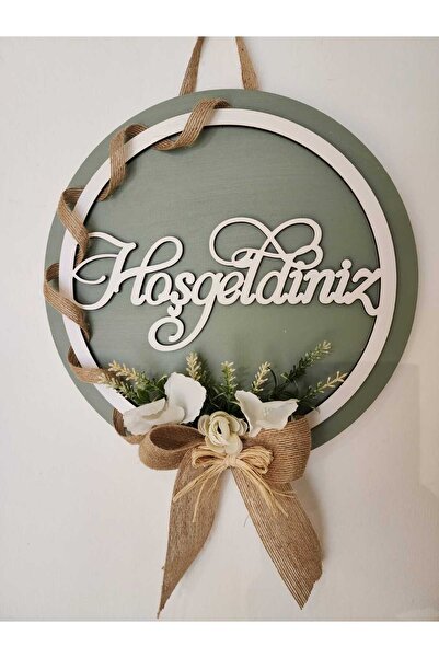 HD Different Kapı Süsü  Dekoratif Ahşap Hoşgeldiniz Kapı Süsü - Dış Kapı Süsü - Çelik Kapı Süsü