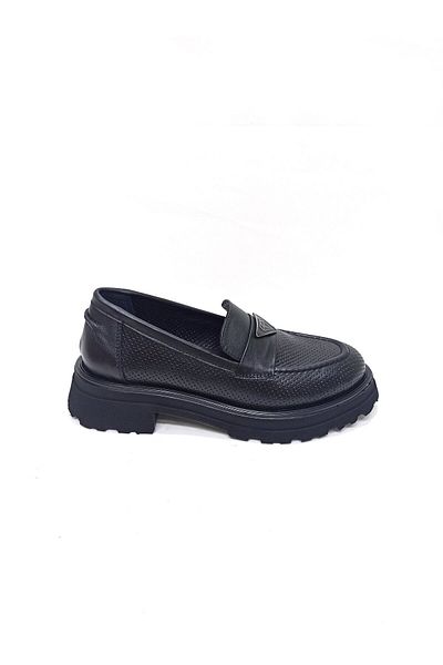 ALBİNİ PANTOF DE DAMA PIELE NEGRA