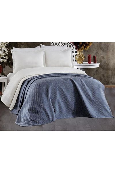 Lucy and Home 100% قطن جاكار صيفي بيكيه، غطاء سرير 200×220 سم