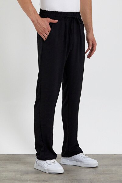 efraim giyim Unisex Oversize Gri Aerobin Keten Yazlık Ince Salaş Alt Jogger Pantolon