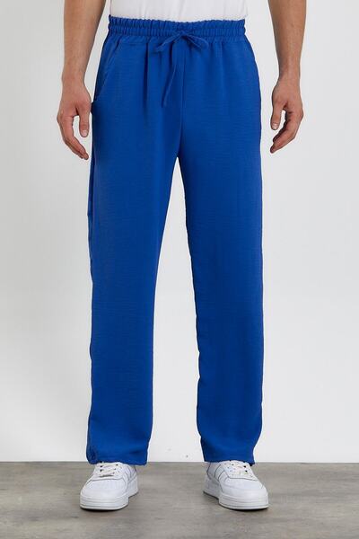 efraim giyim Unisex Oversize Gri Aerobin Keten Yazlık Ince Salaş Alt Jogger Pantolon