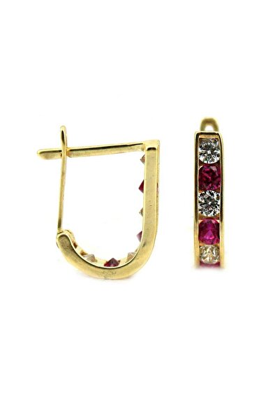 Çelikoğlu Kuyumculuk ÇELİKOĞLU KUYUMCULUK 14 AYAR ALTIN J KÜPE ÇOCUK KÜPESİ 1...