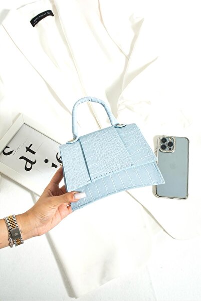 İAMBTŞY Women's Hand and Shoulder Bag with Chain Strap Crocodile Leather