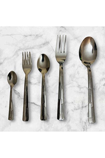 Halisdemir 24 Parca Kaşık Çatal Set + 6 Parça Silikon Spatula Set