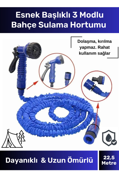 Carlburn Özel Üretim Dolaşmaz Kırılmaz 7 Kademeli Uzayan Bahçe Sulama Araç Yı...