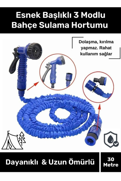 Carlburn Özel Üretim Dolaşmaz Kırılmaz 7 Kademeli Uzayan Bahçe Sulama Araç Yı...