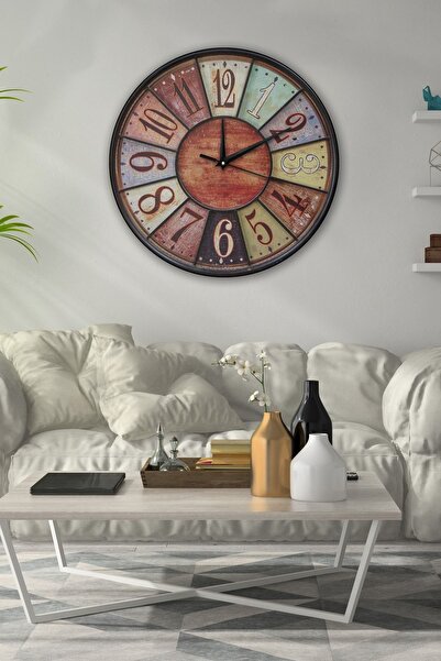 modabilge Retro Tasarımlı Duvar Saati 35x35cm