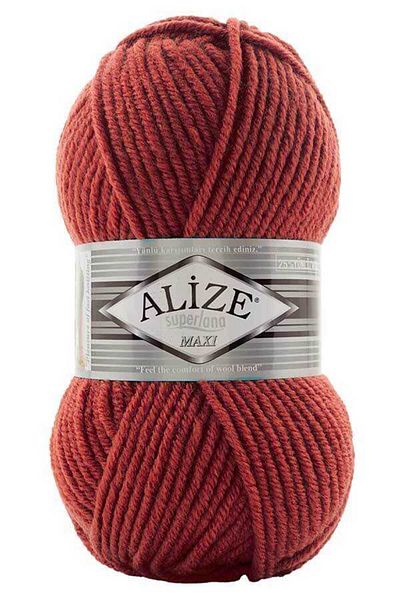 Alize 5 τεμάχια Süperlana Midi Tile Color 456 Model Hand Knitting Twine Γιλέκο και Ζακέτα Μπερέ Πλεκτό Νήμα