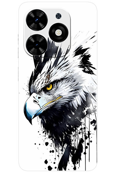 TECNO Spark GO 2024 (BG6) Uyumlu Kılıf Desen Baskılı Silikon Kartal Serisi ST...