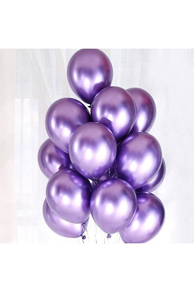 KüçükMelek violet chrome 12 inch balloon 10 PCS