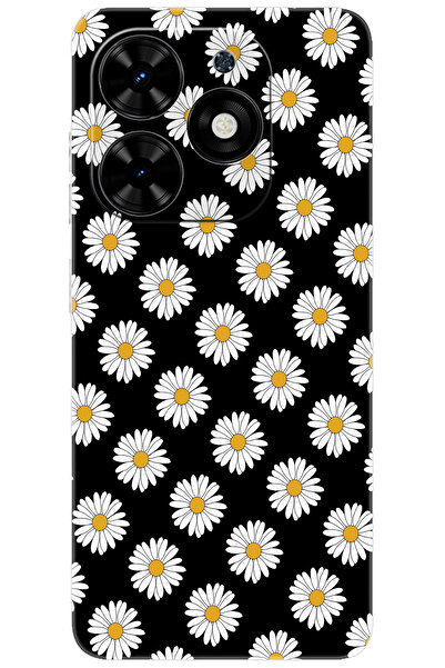 TECNO Spark GO 2024 (BG6) Uyumlu Kılıf Desen Baskılı Silikon Papatya Serisi STK:634 CP-adZvuxR