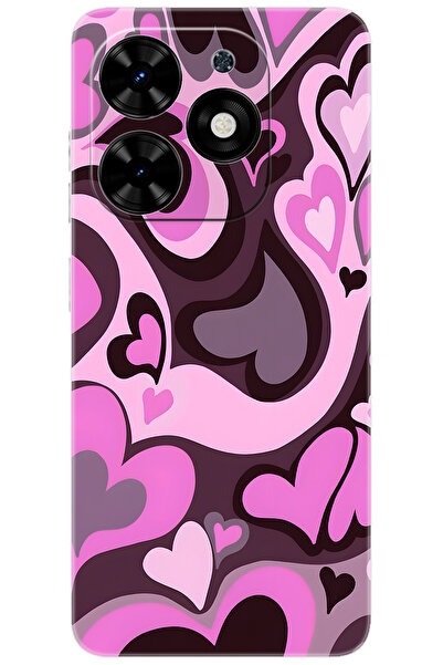 TECNO Spark GO 2024 (BG6) Uyumlu Kılıf Desen Baskılı Silikon Kalp Dalgası STK:724 CP-2iPMzuE