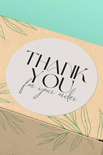 Basic Sense Thank You Sticker Teşekkürler Etiketi Ambalaj Kargo Paketleme Eti...