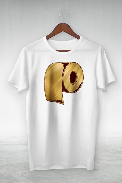 donamod تيشيرت بتصميم رسم أبيض للجنسين