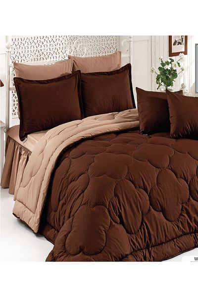 Zarif Home Σετ ύπνου Ranforce Natural Oversize - Απλό σχέδιο