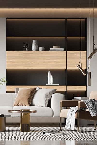 Dekoros 67,5 Cm X 5 M Ahşap Desenli Su Geçirmez Dolap Mutfak Tezgâh Duvar Için Yapışkanlı Folyo Sticker