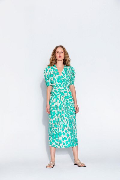 KAMEYA V-NECK BELT DRESS 24S40405