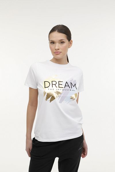 lumberjack CT1098 AMY HOLOGRAM T-SHI Tricou Beyaz Kadın Kısa Kol
