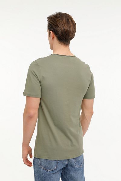 Kinetix M-SN234 BSC 4FX KHaki Men's ShorT Sleeve T-Shirt - RAW EDGE