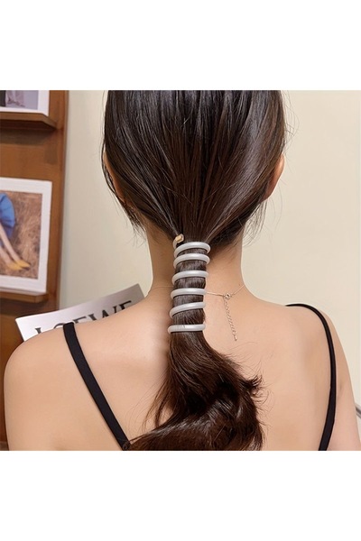 TAKIŞTIR Набір з 2 білих спіральних затискачів