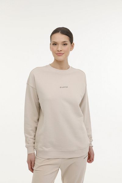 Lotto Γυναικείο φούτερ W-DELFIN C NECK SWEAT 4FX Μπεζ