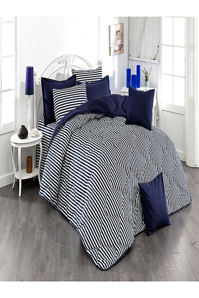 Zarif Home Classic Ranforce Μονό Σετ ύπνου - απλό/ριγέ