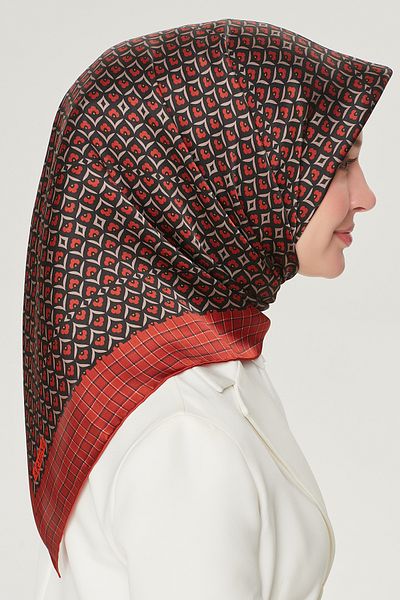 Armine ARMINE SILK SCARF 8557D (TWİLL) (NOSTALGIA)