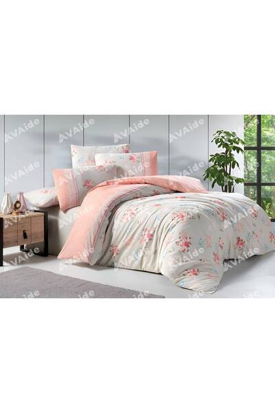 Minteks Ranforce Nevresim Takımı Çift Kişilik-JASMİN SOMON