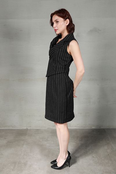 GİYSA Rochie scurtă cu dungi pentru damă