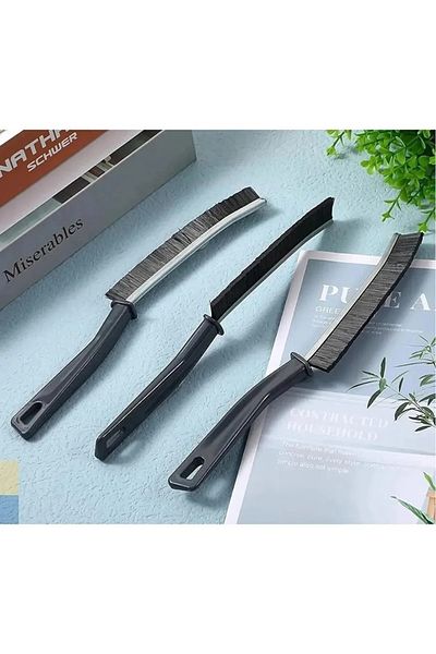 NEWSTORE HOME 3 Pieces of Multi-Purpose Fine Cleaning Brush - Bathroom Kitchen Sink Detail Cleaning Brush Between Joints