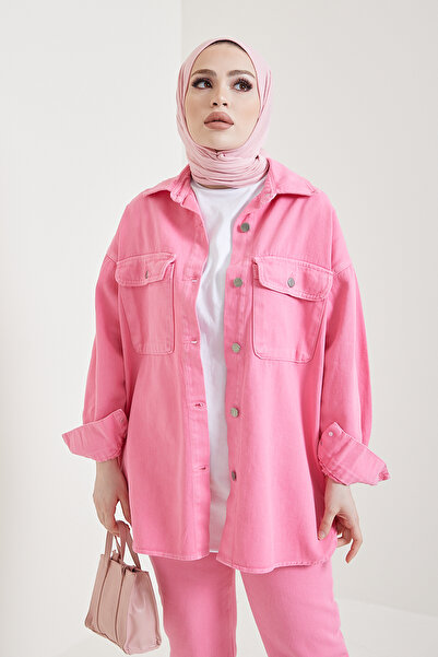 benguen 6175 Sports Denim Jacket Pink