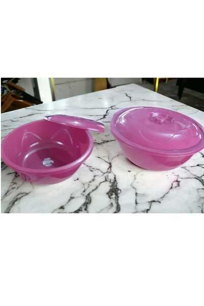 ÇEÇEN HOME 6 No Hamur Leğeni Badya Kapaklı Leğen Plastik 40Lt 32x59cm