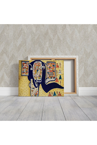 Pegziz Kanuni Macaristan Seferi Estergon Kalesi Minyatür Çizim Kanvas Tablo